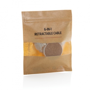 Лого трейд pекламные подарки фото: Втягивающийся кабель Cork and Wheat 6-в-1