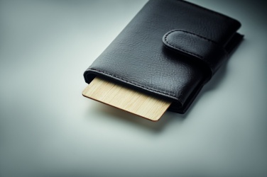 Лого трейд pекламные cувениры фото: Карта RFID из бамбука