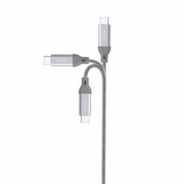 Логотрейд pекламные продукты картинка: Нейлоновый кабель передачи данных LK30 Type-C Quick Charge 3.0