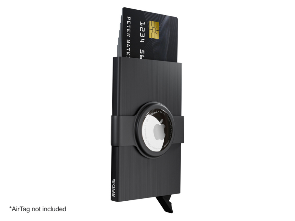 Логотрейд pекламные cувениры картинка: Футляр для кредитных карт RFID с держателем для AirTag 2163155