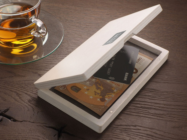 Лого трейд бизнес-подарки фото: Деревянный ящик для купюр 1816121