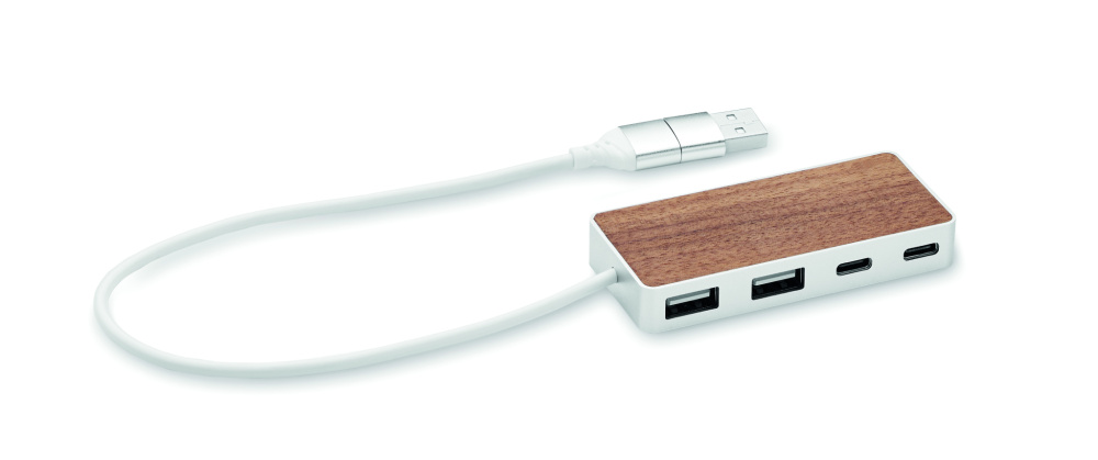 Лого трейд pекламные подарки фото: USB hub 4 ports 27,5 cm