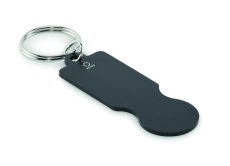 Key ring with trolley token