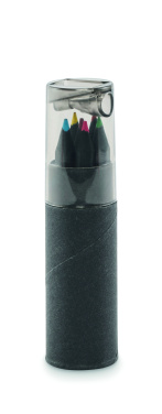 Лого трейд pекламные продукты фото: 6 black colouring pencils