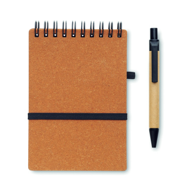 Логотрейд pекламные cувениры картинка: Recycled notebook with ball pen