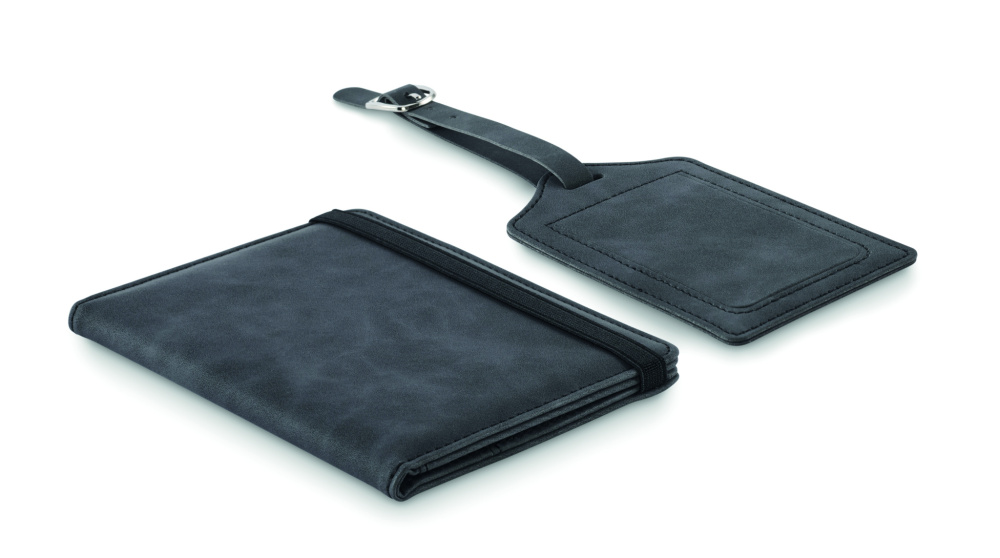 Логотрейд pекламные подарки картинка: Passport and luggage tag set