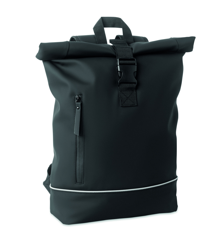 Логотрейд pекламные подарки картинка: Laptop 15" roll top PU backpack