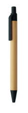 Push button ball pen in bamboo