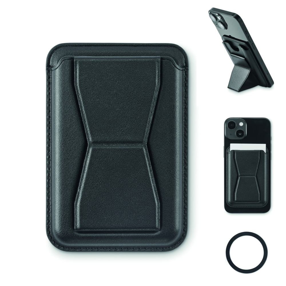 Логотрейд pекламные продукты картинка: Magnetic PU cardholder
