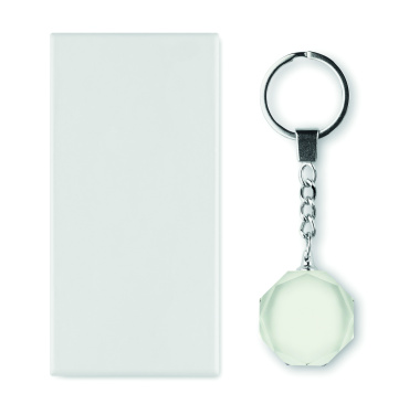 Логотрейд pекламные подарки картинка: Glass round award key ring