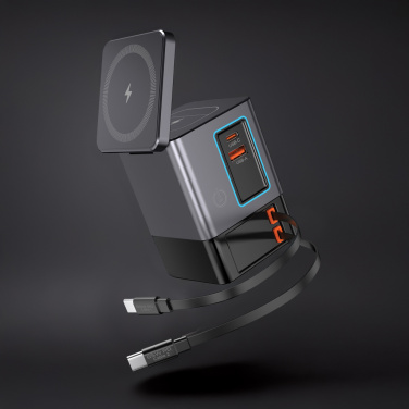 Лого трейд pекламные cувениры фото: Зарядное устройство Urban Vitamin Sacramento 105 Вт GAN + втягивающиеся кабели