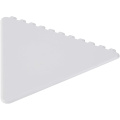 Frosty triangular recycled plastic ice scraper, Белый