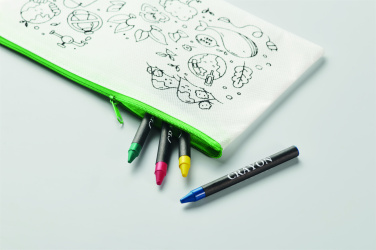Логотрейд бизнес-подарки картинка: Pencil case with 4 crayons