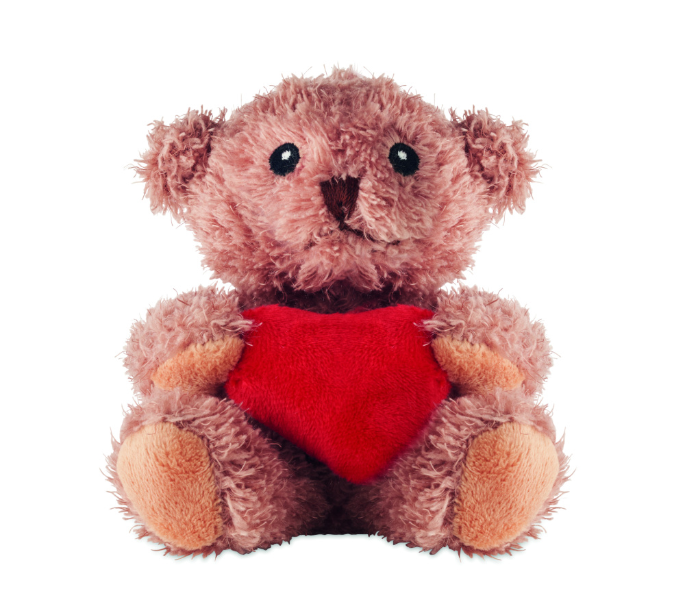 Логотрейд pекламные подарки картинка: Teddy bear plush with heart