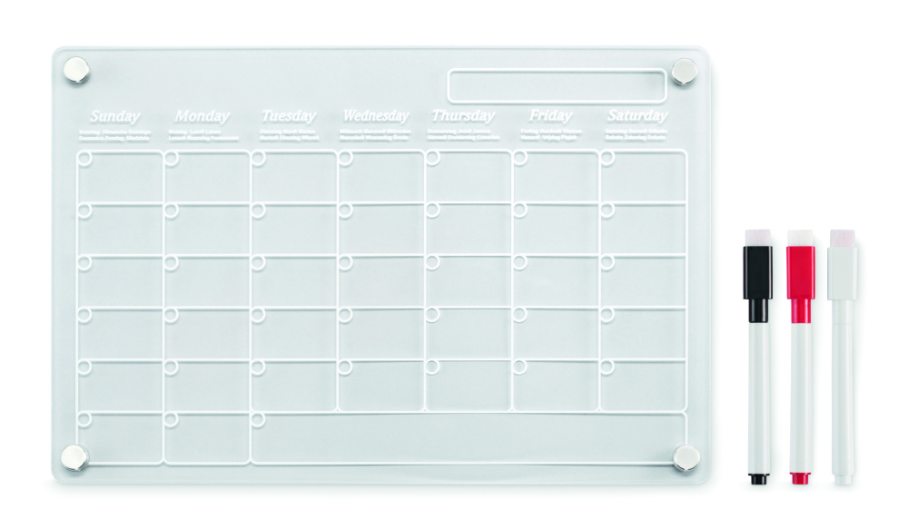 Логотрейд pекламные подарки картинка: Magnetic acrylic planner