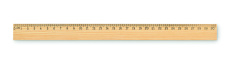 Wooden ruler 30cm