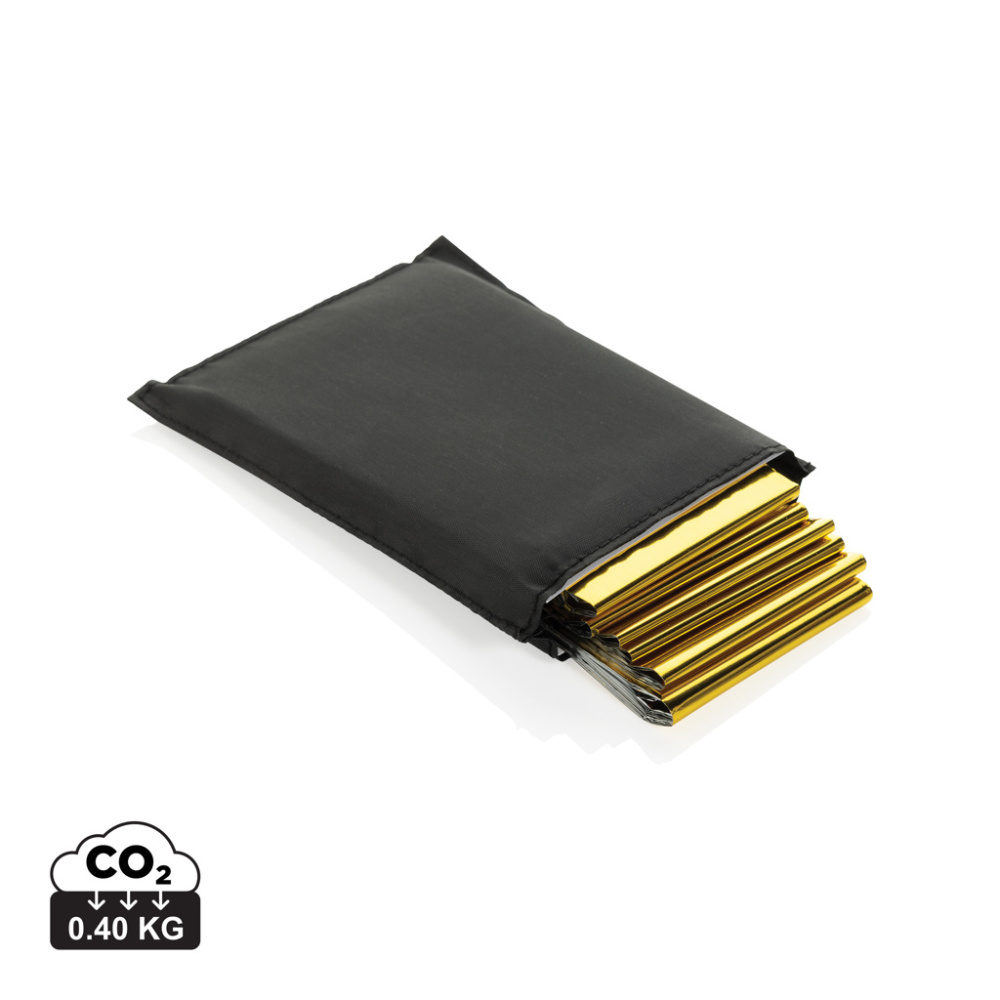 Лого трейд pекламные продукты фото: Аварийное одеяло Solra в упаковке из переработанного RPET-материала RCS