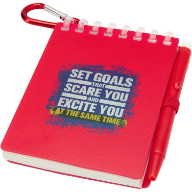 Лого трейд pекламные cувениры фото: Lig Mini набор из блокнота в мягкой обложке из переработанного пластика и шариковой ручки (синие чернила)