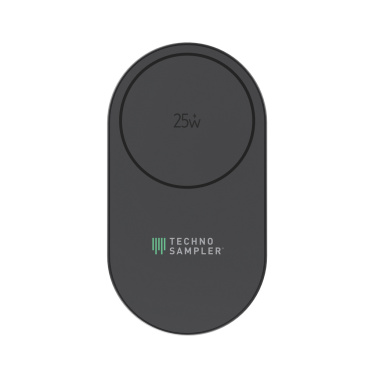 Логотрейд pекламные cувениры картинка: Сверхбыстрое складное беспроводное зарядное устройство Quantum 3-в-1 мощностью 25 Вт