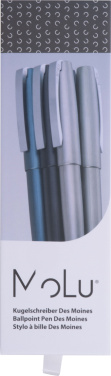Логотрейд бизнес-подарки картинка: Металлическая шариковая ручка Des Moines MoLu