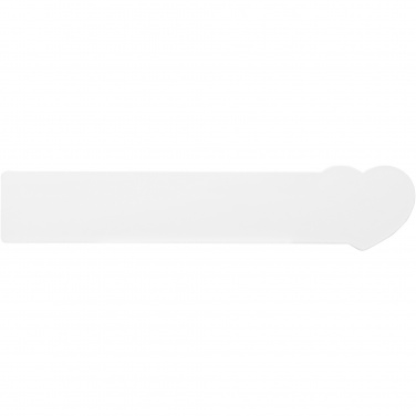 Logotrade kampanjprodukter bild: Tait 15 cm hjärtformad linjal av återvunnen plast