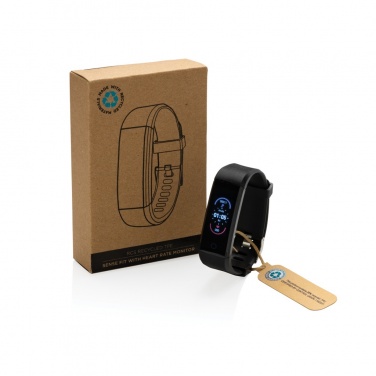 Logotrade reklamprodukter bild: Sense Fit m. pulsmätare RCS återvunnen TPU