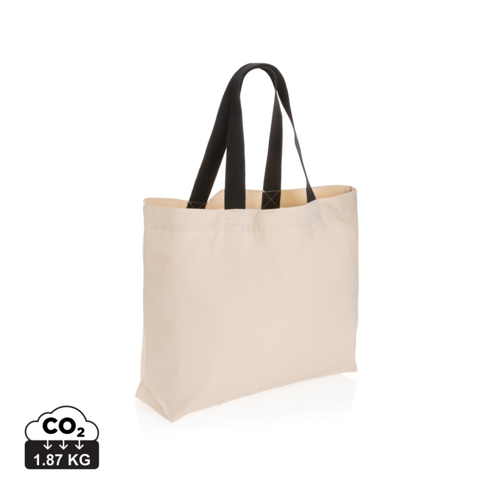 Logotrade kampanjprodukter bild: Impact Aware™ stor tote-väska 240 gsm ofärgad rcanvas