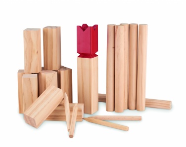Logotrade reklamprodukter bild: Kubbspel i furu