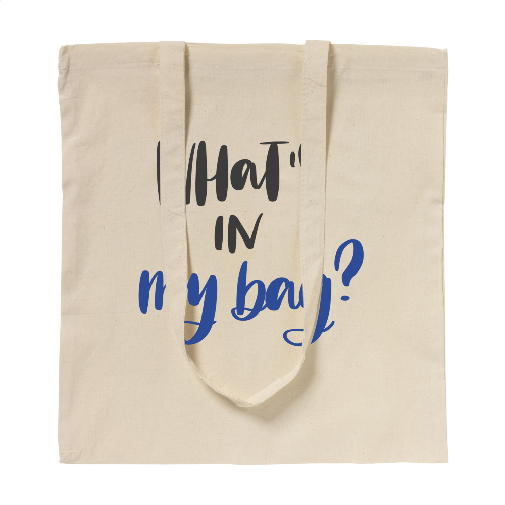 Logotrade profilprodukter bild: ShoppyBag (100 g/m²) bomullspåse med långa handtag