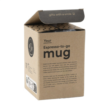 Logotrade profilreklam bild: Espresso-to-Go-mugg RCS Recycled Steel 170 ml