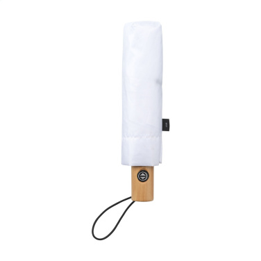 Logotrade presentreklam bild: Michigan hopfällbart RCS RPET paraply 21 tum